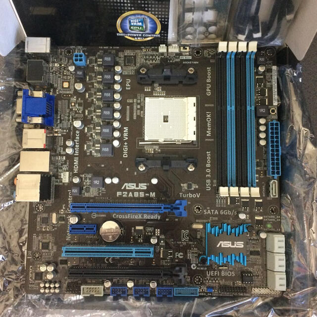 ASUS AMD用マザーボード F2A85-M 動作確認済み