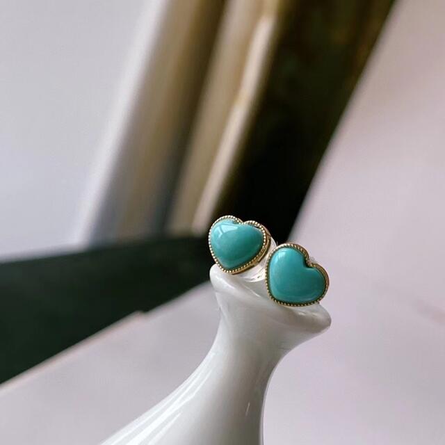 天然無処理 ターコイズ トルコ石 可愛い♡ ピアス k18 ftik.uinsi.ac.id