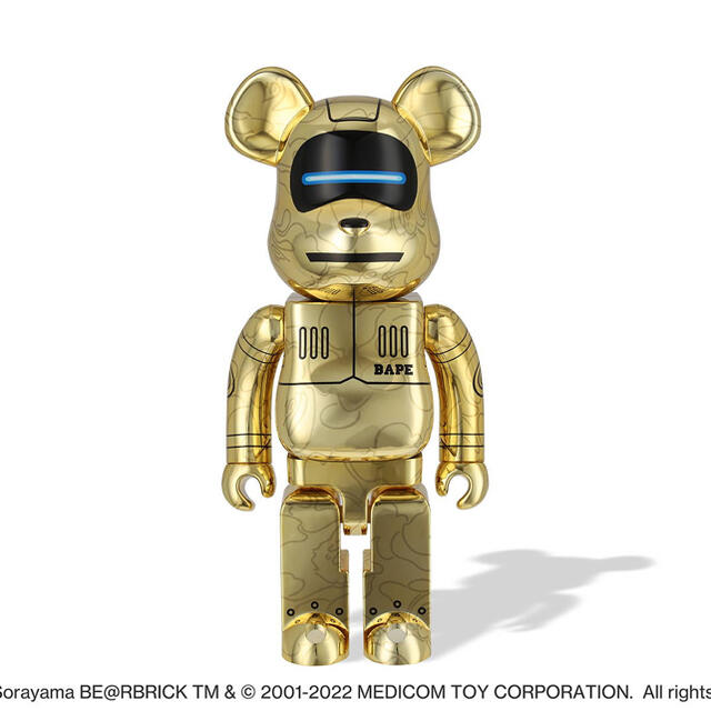 BE@RBRICK SORAYAMA X BABYMILO®GOLD1000%ハンドメイド