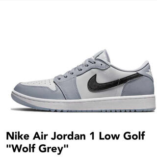 ナイキ(NIKE)のnike air Jordan 1 low golf wolf gray 27(シューズ)