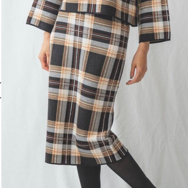 NARACAMICIE(ナラカミーチェ)の★NARA CAMICIE チェックニットスカート★ レディースのスカート(ロングスカート)の商品写真