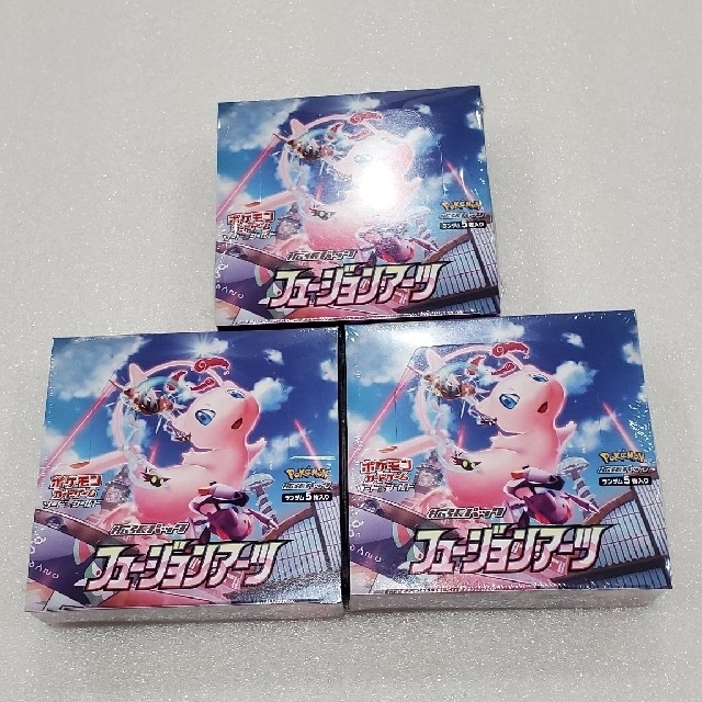 エンタメ/ホビーポケモンカード・フュージョンアーツ　3BOXシュリンク付き