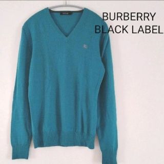 バーバリーブラックレーベル(BURBERRY BLACK LABEL)のバーバリー　ニット　セーター　ターコイズブルー(ニット/セーター)