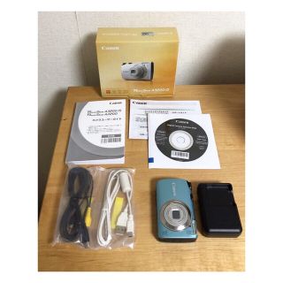 キヤノン(Canon)の【Canon】PowerShot A3200 IS デジタルカメラ ブルー(コンパクトデジタルカメラ)