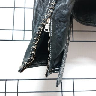 レディース】 ヴェルサーチ ライダースジャケット RUFFO社 sizeS位の