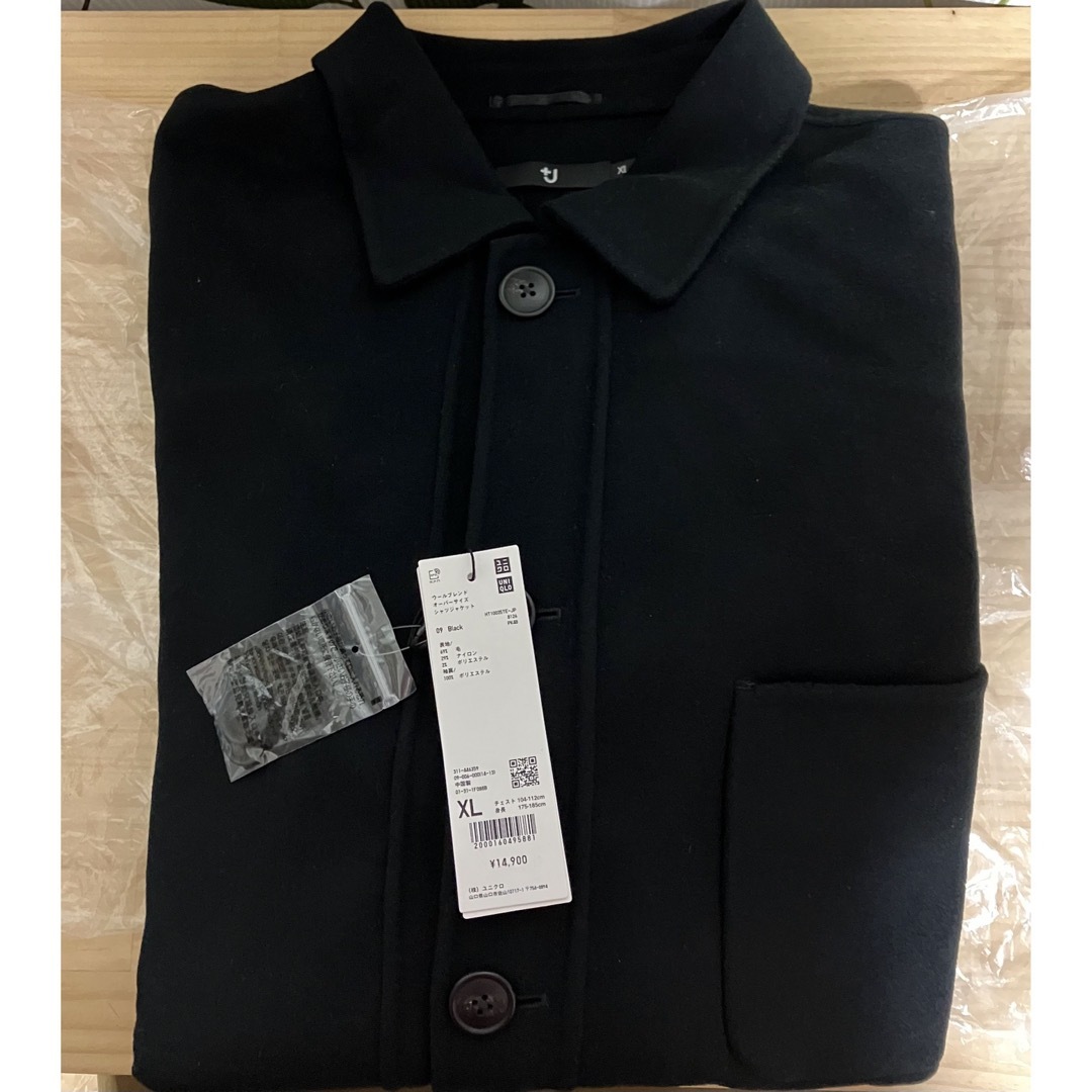 UNIQLO - 新品 ユニクロ +J ウールブレンド オーバーサイズシャツ