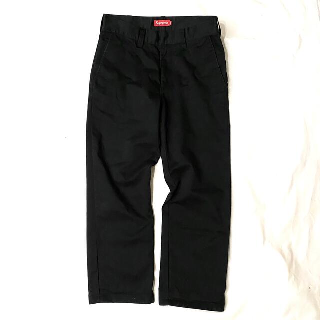 SUPREME WORK PANTS 30inch 黒　BLACK