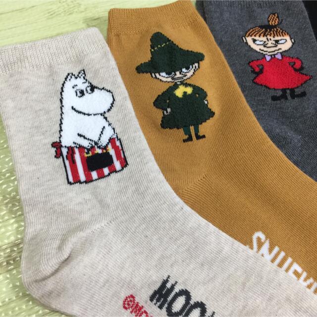 MOOMIN 靴下 4足 セット #3 レディースのレッグウェア(ソックス)の商品写真