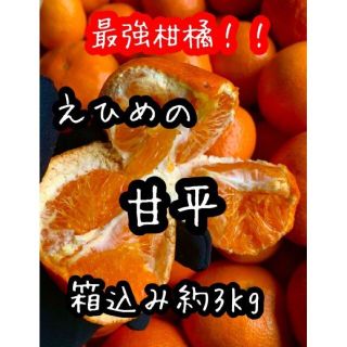 愛媛県産 甘平 少し訳あり 箱込み約3kg柑橘 ミカンの通販 by ...