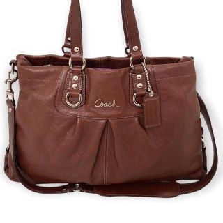 コーチ(COACH)のCOACH コーチ 茶色  ブラウン　ショルダーバッグ　トートバッグ(トートバッグ)