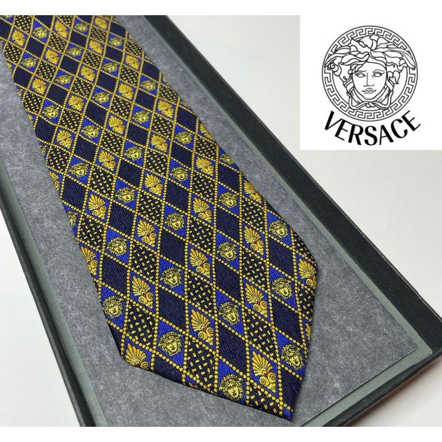 Gianni Versace(ジャンニヴェルサーチ)のVERSACE ヴェルサーチ メンズ ネクタイ メデューサ柄 高級 スーツ 紳士 メンズのファッション小物(ネクタイ)の商品写真