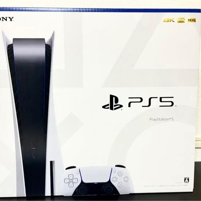 PlayStation(プレイステーション)のプレイステーション5 ディスクドライブ搭載モデル エンタメ/ホビーのゲームソフト/ゲーム機本体(家庭用ゲーム機本体)の商品写真