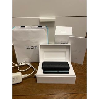 アイコス(IQOS)の【値下げ済】iQOS アイコス　イルマプライム　ブラック　黒　充電器・箱付き(タバコグッズ)