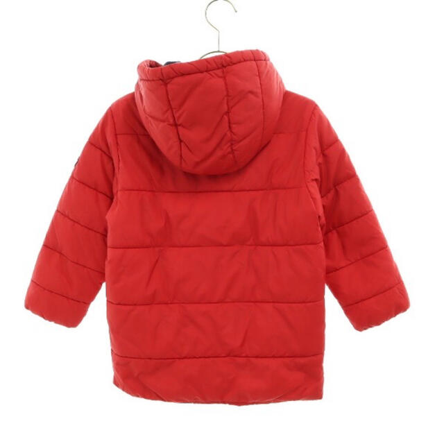 PETIT BATEAU(プチバトー)のプチバトー 裏フリース 中綿ジャケット 6ans レッド アウター フード付 キッズ/ベビー/マタニティのキッズ服男の子用(90cm~)(ジャケット/上着)の商品写真