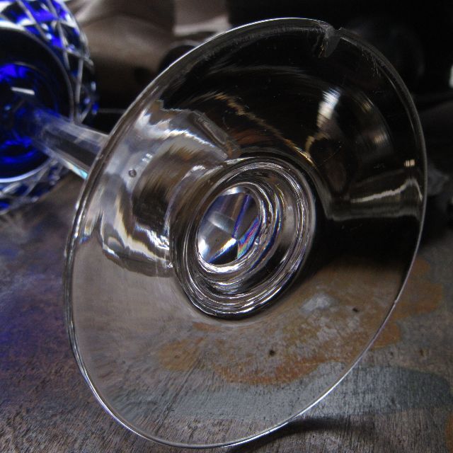 アンティークサンルイ　1900年頃「Massenet」被ガラス訳アリ① インテリア/住まい/日用品のキッチン/食器(グラス/カップ)の商品写真