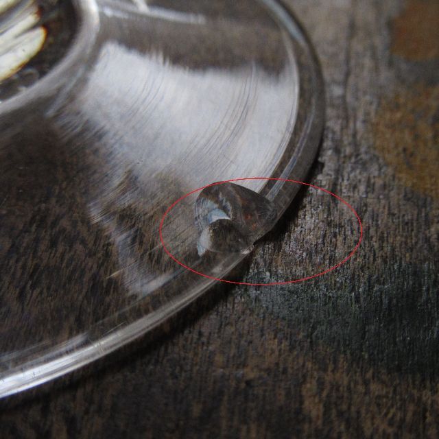 アンティークサンルイ　1900年頃「Massenet」被ガラス訳アリ① インテリア/住まい/日用品のキッチン/食器(グラス/カップ)の商品写真