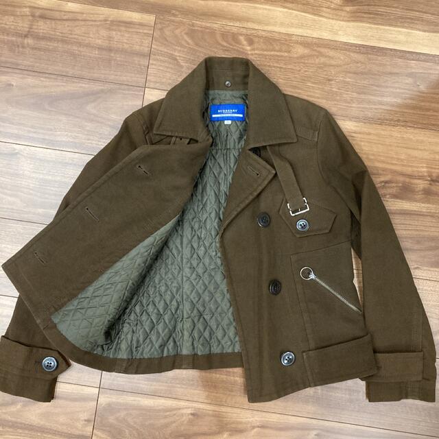 BURBERRY BLUE LABEL(バーバリーブルーレーベル)の【美品】BURBERRY blue label バーバリー　Pコート ピーコート レディースのジャケット/アウター(ピーコート)の商品写真