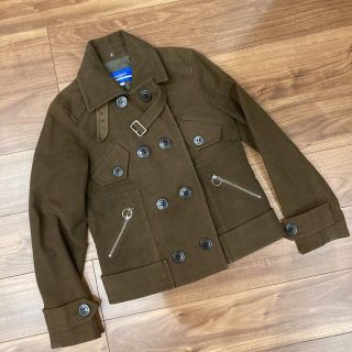 バーバリーブルーレーベル(BURBERRY BLUE LABEL)の【美品】BURBERRY blue label バーバリー　Pコート ピーコート(ピーコート)