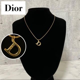 クリスチャンディオール(Christian Dior)のDior ディオール ネックレス Dロゴ スネークチェーン ゴールド(ネックレス)