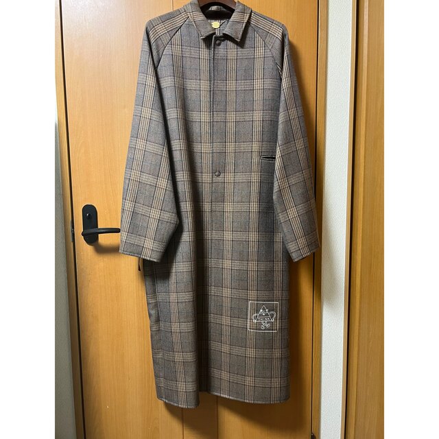 本日限定 sunsea × 鬼塚ネオ 20aw Caramel Check Coat チェスター 