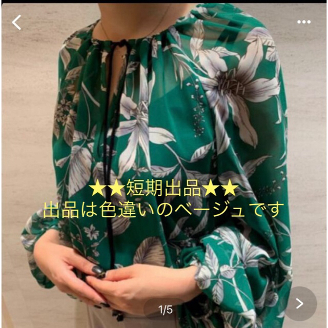 ADORE(アドーア)の【希少・美品】19SS ADORE アドーア フラワープリントブラウス レディースのトップス(シャツ/ブラウス(長袖/七分))の商品写真