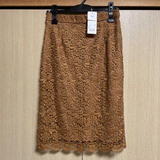 ユニクロ(UNIQLO)の＊新品＊ユニクロ 花柄レーススカート anysis系(ひざ丈スカート)