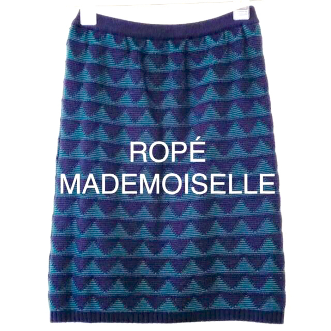 ROPE’(ロペ)の美品　ROPE ロペ マドモアゼル　ニット　スカート レディースのスカート(ひざ丈スカート)の商品写真