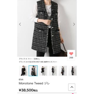 IENA Monotone Tweed ジレ | repro-rema.rs