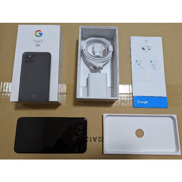 高い素材】 Pixel Google SIMフリー Black Jet 128GB Pixel5 Google スマートフォン本体 