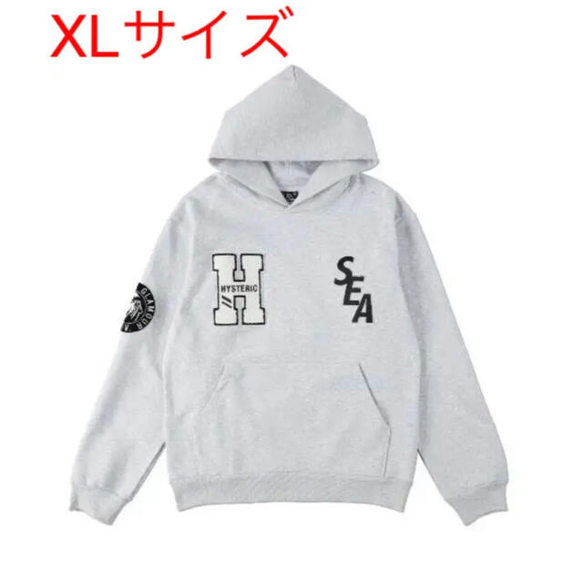 hysteric glamour wind and sea パーカー グレーXL-