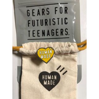 HUMANMADE ハートリング YELLOW 巾着付き(リング(指輪))