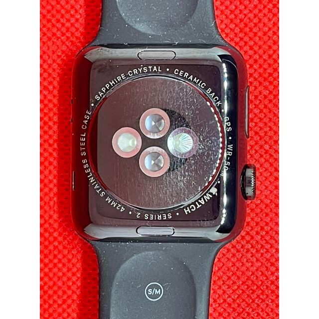 Apple Watch(アップルウォッチ)のApple Apple Watch Series2 42mmステンレス　ブラック メンズの時計(腕時計(デジタル))の商品写真