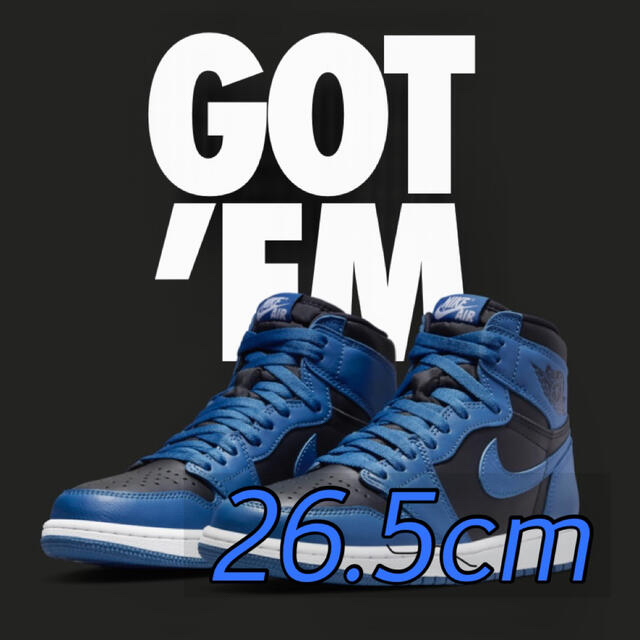 NIKE AIR JORDAN1 Dark Marina Blue 26.5cm