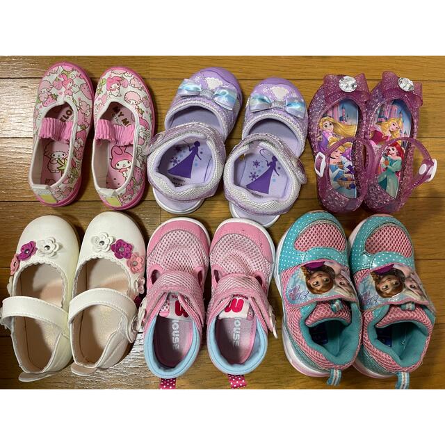Disney(ディズニー)の女子　16センチ　靴セット　保育園　ディズニープリンセス キッズ/ベビー/マタニティのキッズ靴/シューズ(15cm~)(スニーカー)の商品写真