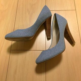 ジャスグリッティー(JUSGLITTY)のヤコ様専用  ジャスグリッティー デニム素材パンプス(ハイヒール/パンプス)