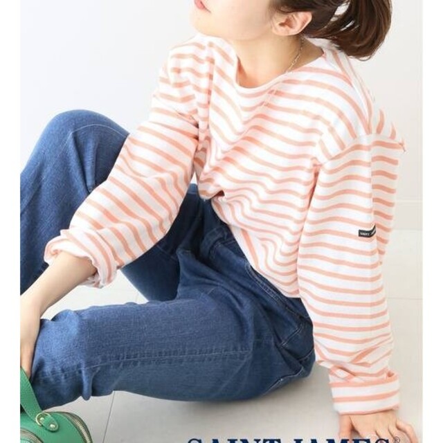 休み 新品 SAINT JAMES セントジェームス OUESSANT ピンク