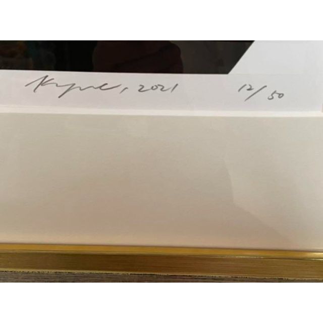 これぞお宝!直筆サイン入 額装】kyne/Untitled Jシルク これぞお宝!直筆サイン入 額装】kyne/Untitled Jシルク