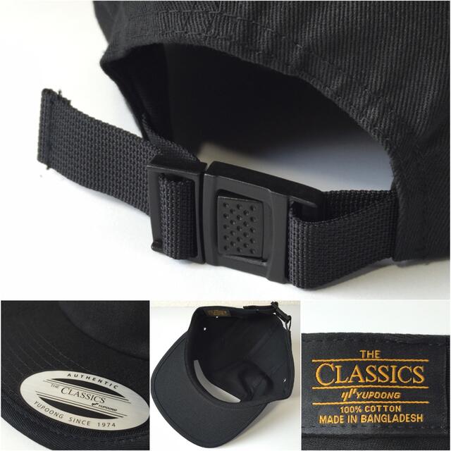 FLEXFIT(フレックスフィット)の新品 YUPOONG ジェットキャップ 黒 無地 送料込み メンズの帽子(キャップ)の商品写真