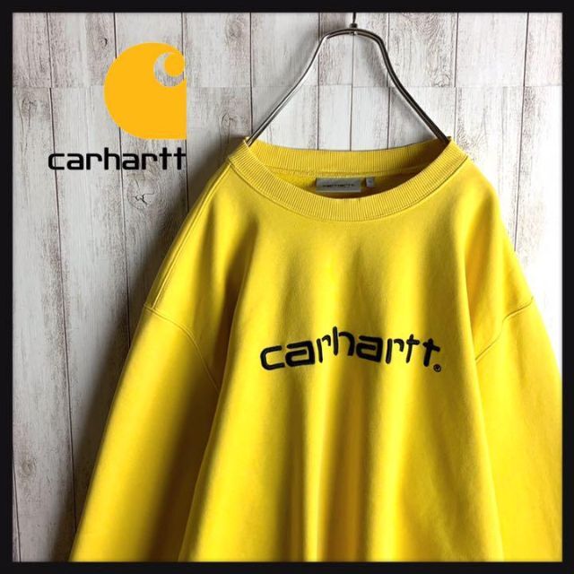 最新作定番 carhartt カーハート WIP デカロゴ 美品 即完売品 芥子色 スウェットの通販 by  古着屋Release(フォロワー割引)｜カーハートならラクマ