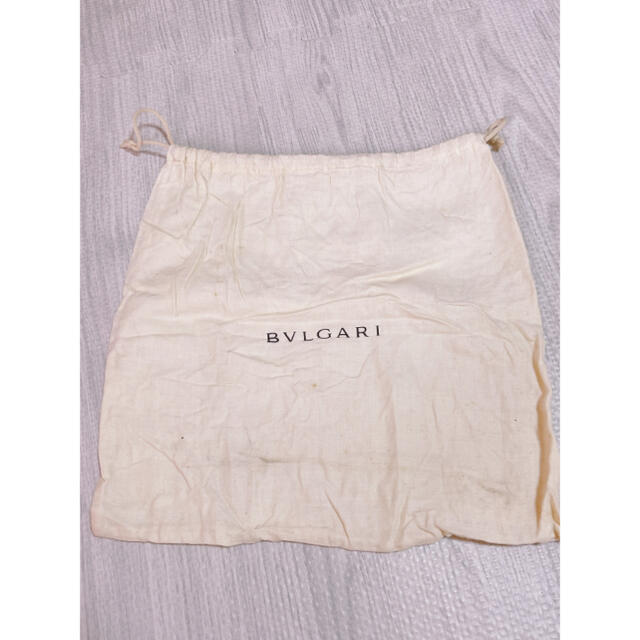 BVLGARI(ブルガリ)のH710 正規　BVLGARI ブルガリ　保存袋　袋　収納　巾着　白　ホワイト レディースのバッグ(ショップ袋)の商品写真