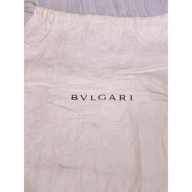 BVLGARI(ブルガリ)のH710 正規　BVLGARI ブルガリ　保存袋　袋　収納　巾着　白　ホワイト レディースのバッグ(ショップ袋)の商品写真