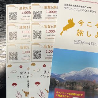 今こそ滋賀を旅しよう！第5弾 周遊クーポン 6000円分(ショッピング)