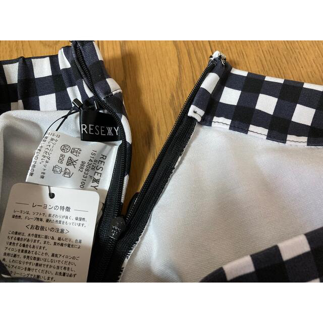 RESEXXY(リゼクシー)のリゼクシー　ミニスカート　白黒チェック レディースのスカート(ミニスカート)の商品写真