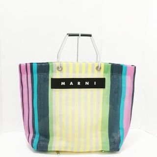 マルニ(Marni)のマルニ トートバッグ美品  - ストライプ(トートバッグ)