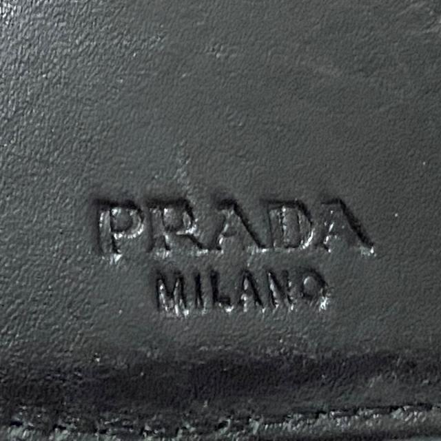 PRADA(プラダ)のプラダ 2つ折り財布 - 黒 ナイロン×レザー レディースのファッション小物(財布)の商品写真