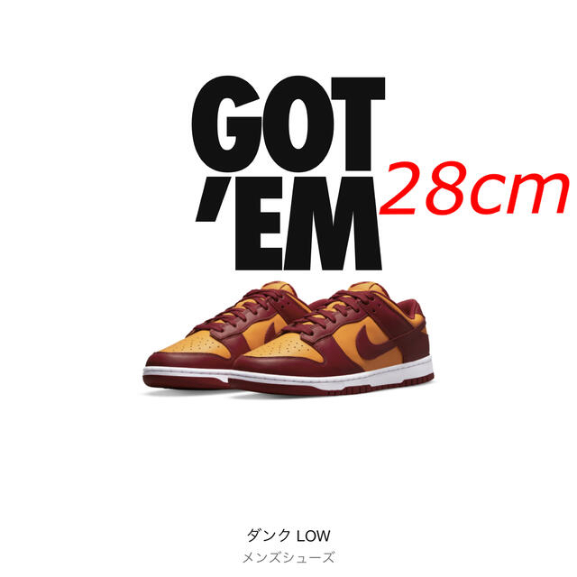 NIKE(ナイキ)のNIKE Dunk Low "Championship Gold" メンズの靴/シューズ(スニーカー)の商品写真