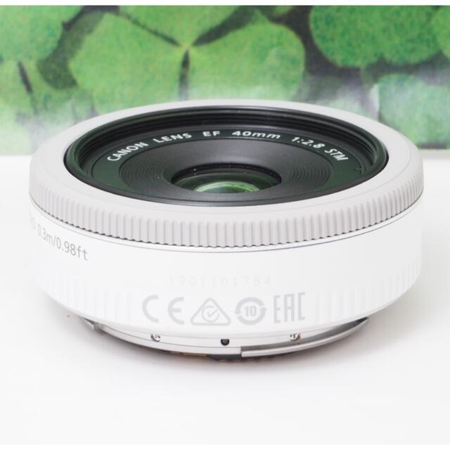 美品！キャノン Canon EF 40mm F2.8 STM☆希少ホワイト！