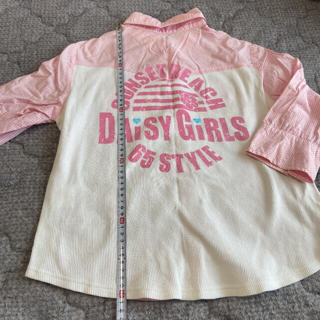 DAISY LOVERS(ディジーラバーズ)のDAISY LOVERS ピンクシャツ L 7部丈 キッズ/ベビー/マタニティのキッズ服女の子用(90cm~)(Tシャツ/カットソー)の商品写真