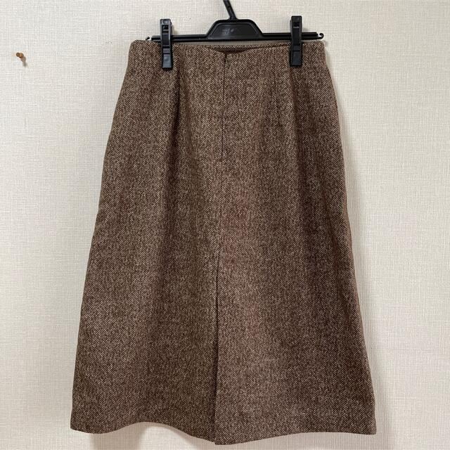 UNIQLO(ユニクロ)のUNIQLO ウール ブレンドナローミディスカート サイズ:67 ダークブラウン レディースのスカート(ひざ丈スカート)の商品写真