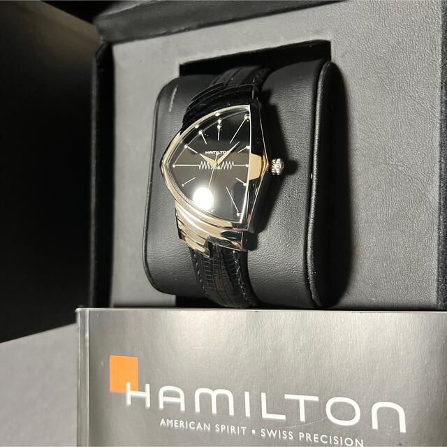 返品?交換対象商品】 Hamilton 黒銀 エルビスプレスリー H244110